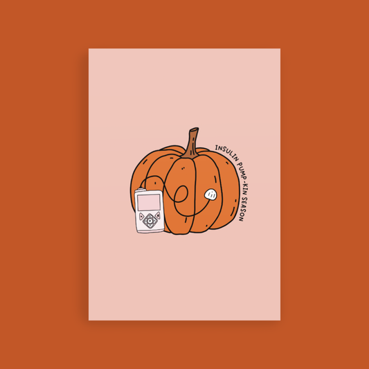 Pumpkin Medtronic Postcard