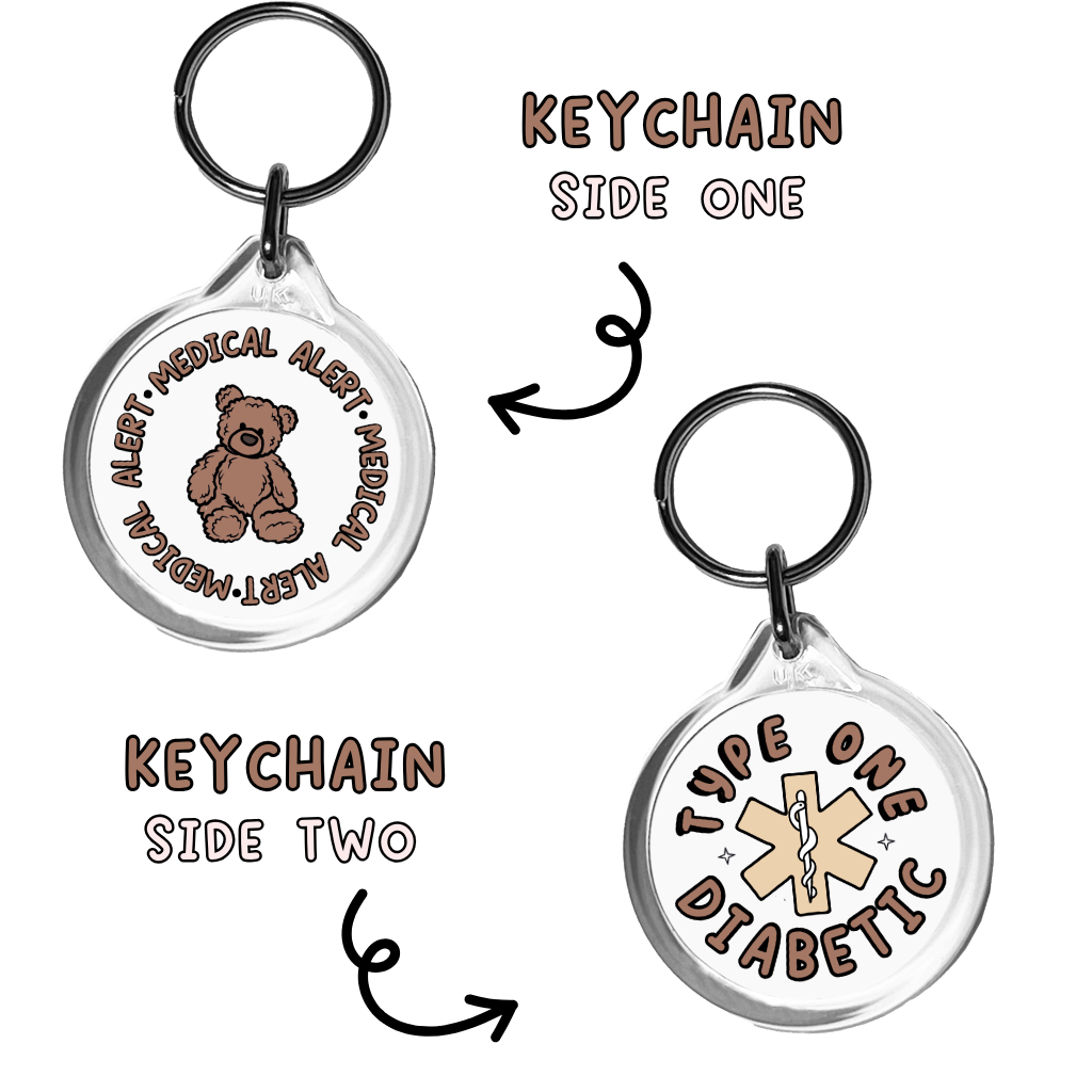 Type One Bear Keychain