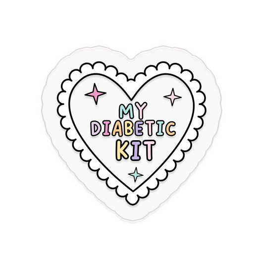 My Diabetic Kit Clear Sticker