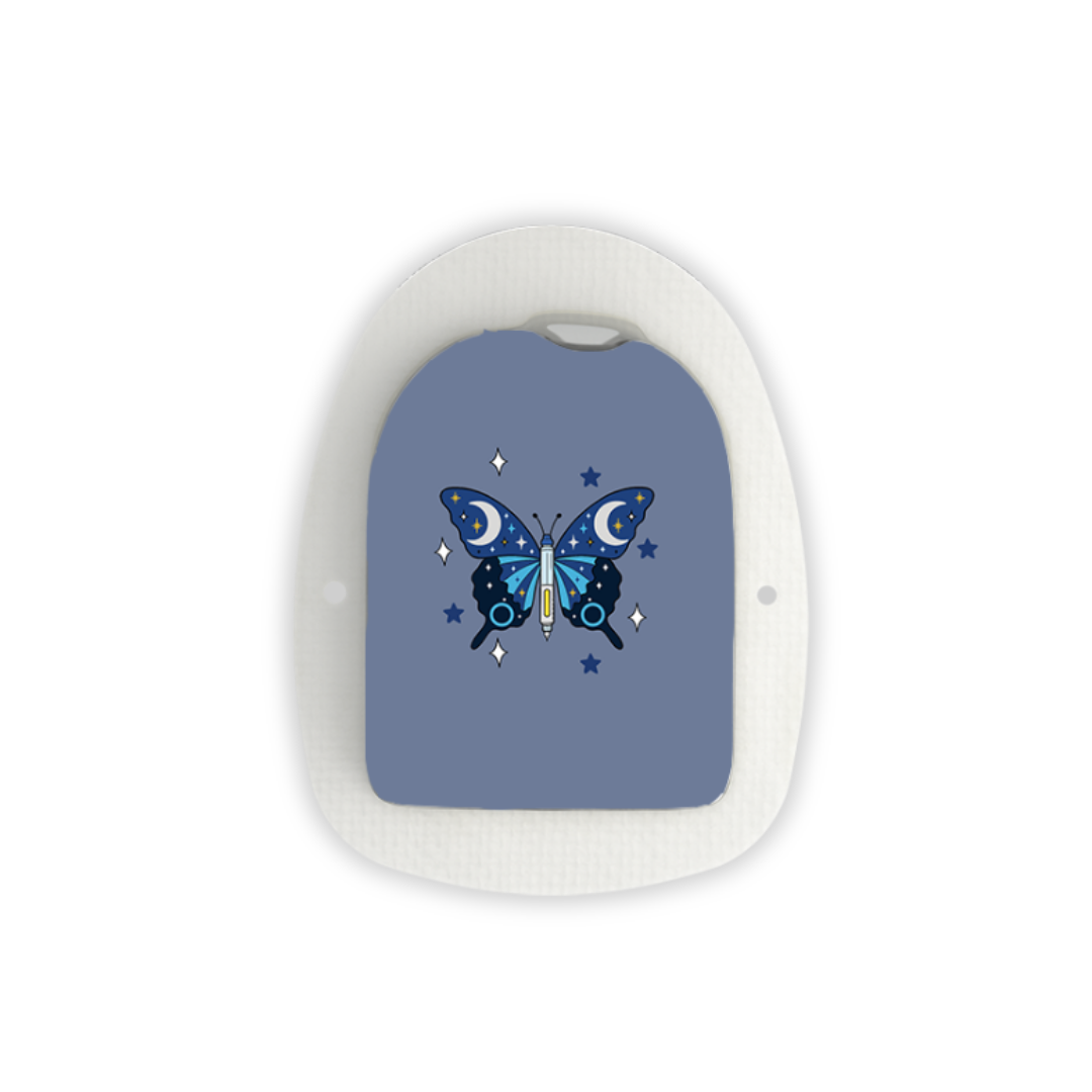 Diabetes Awareness Butterfly Device Stickers