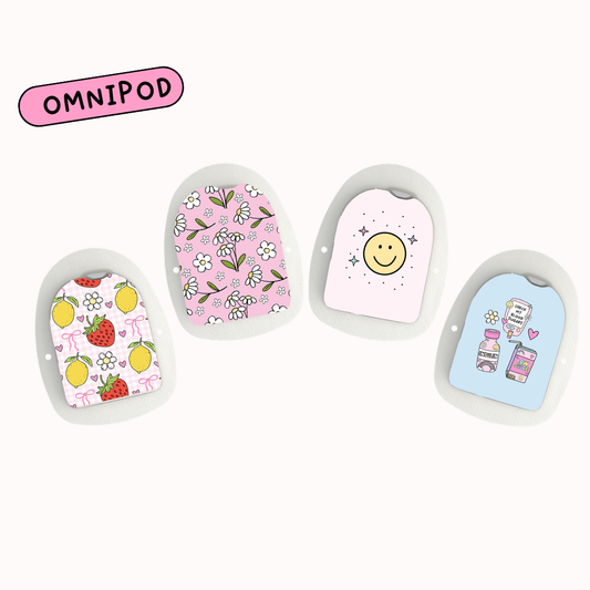 Brighten Your Diabetic Device Sticker 4 Pack