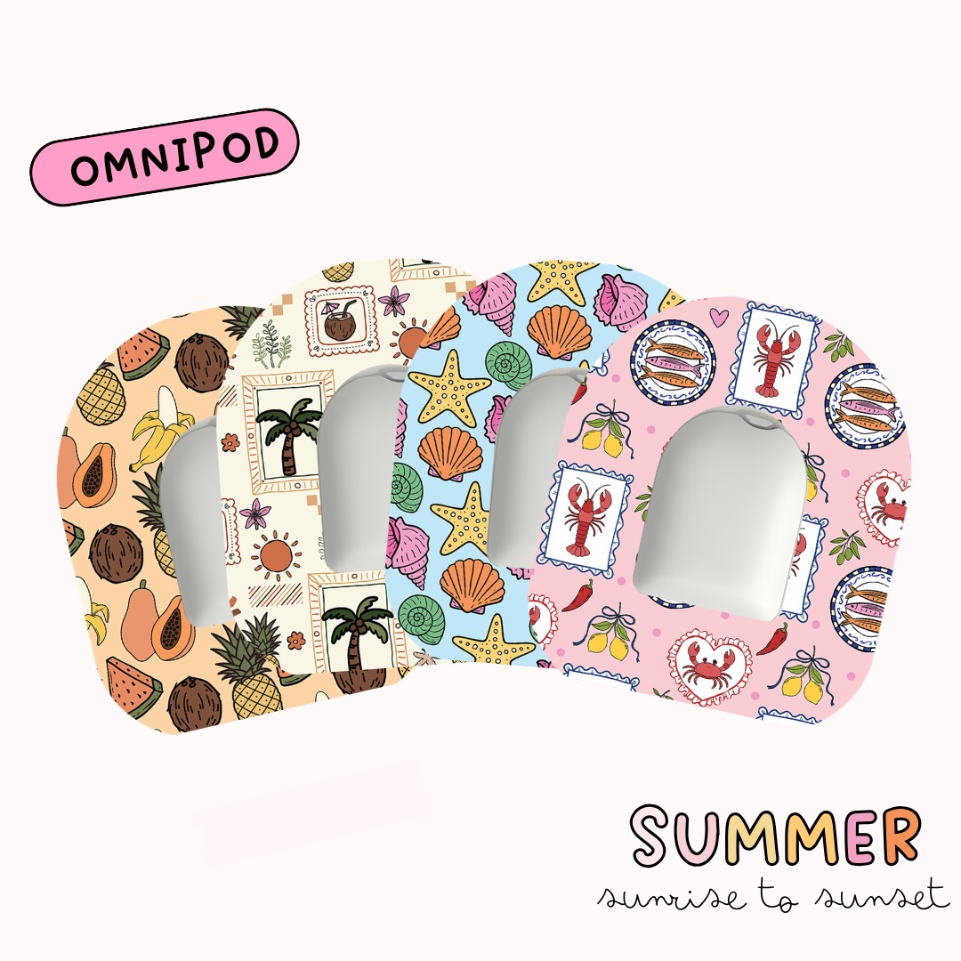 Summer Diabetic Device Patch 4 Pack