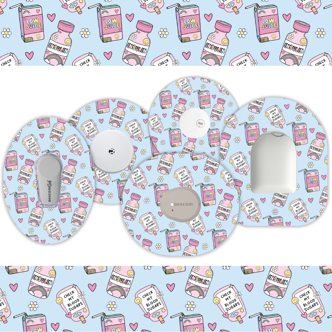Brighten Your Diabetic Device Patch 4 Pack