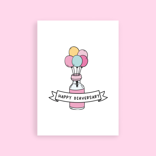 Happy Diaversary Pink Insulin Card