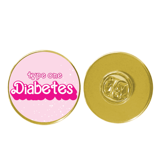 Pink T1D Pin Badge