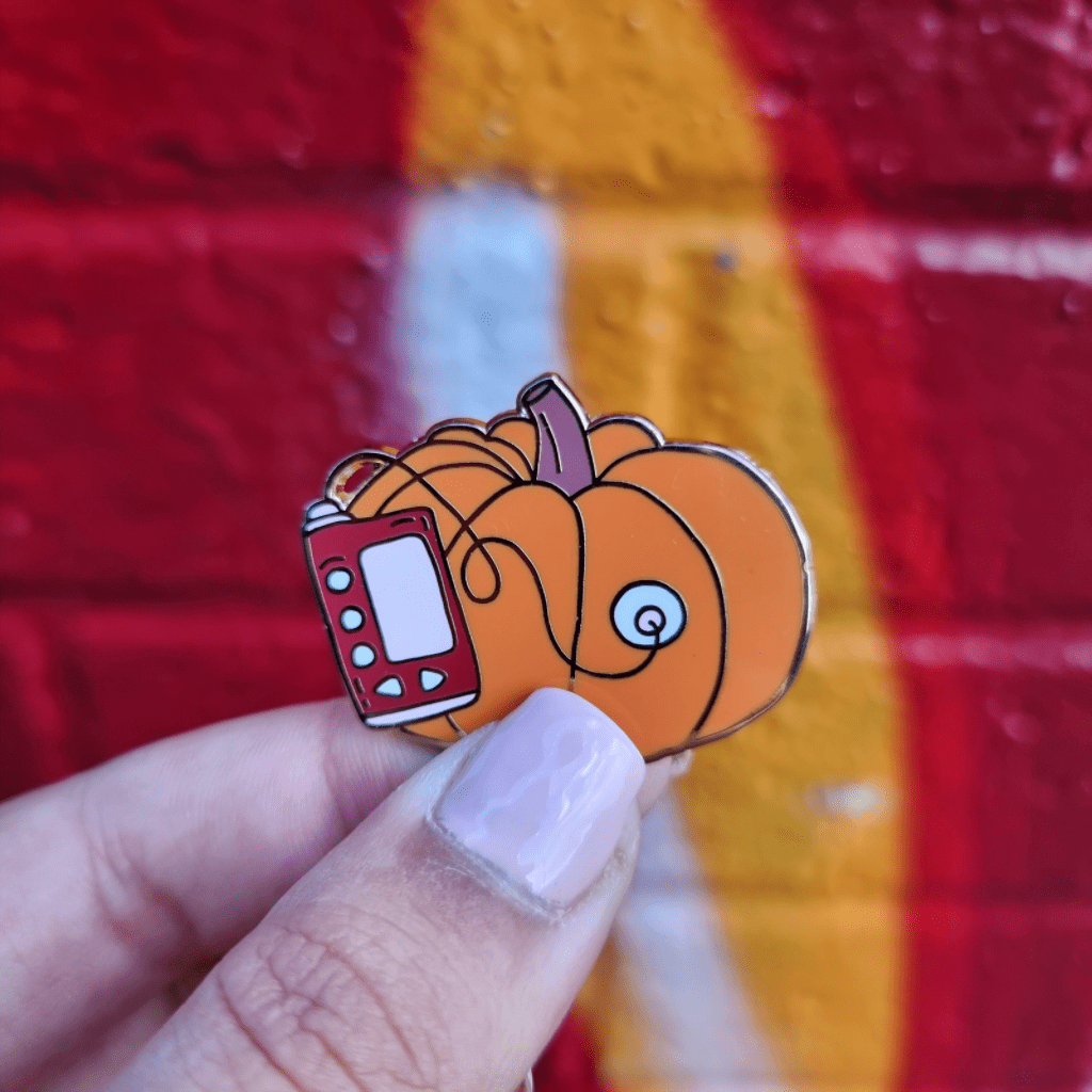 Insulin Pump-Kin Autumn Enamel Pin