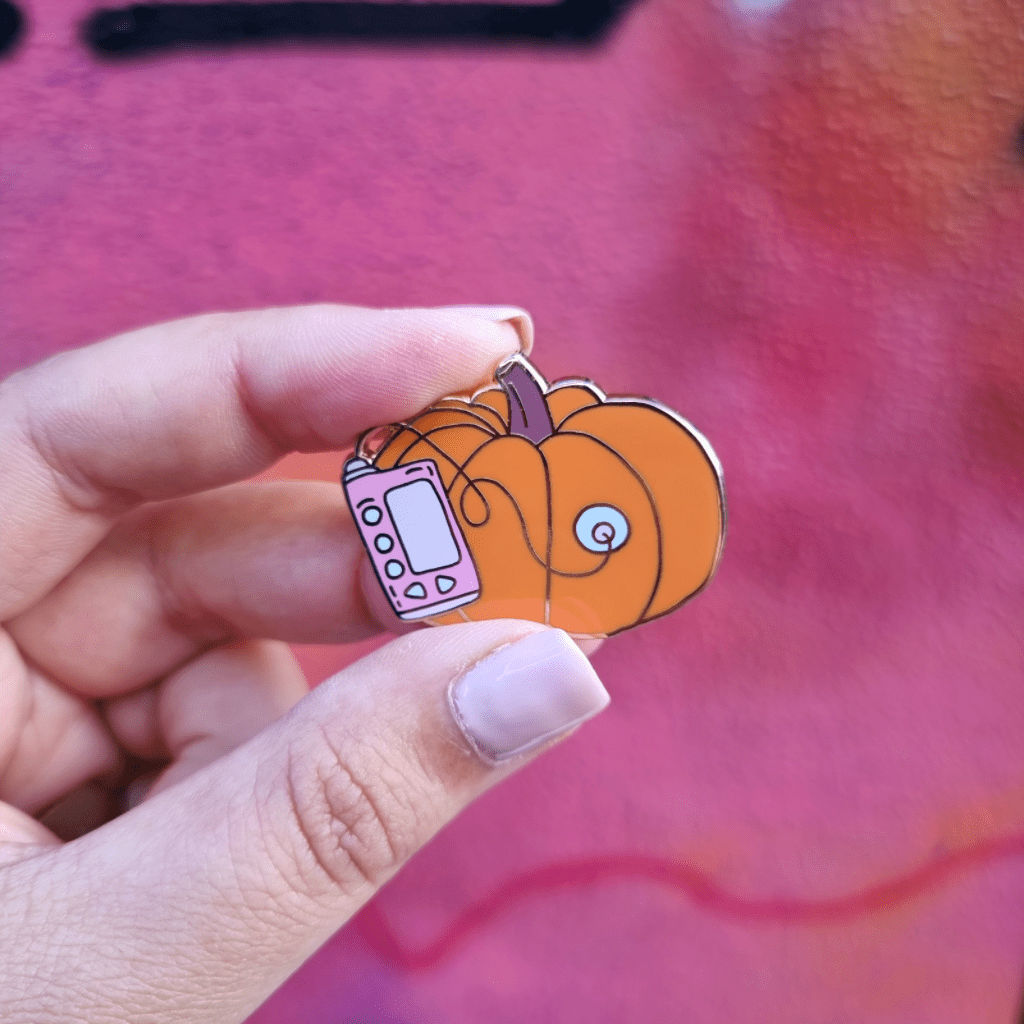 Insulin Pump-Kin Autumn Enamel Pin