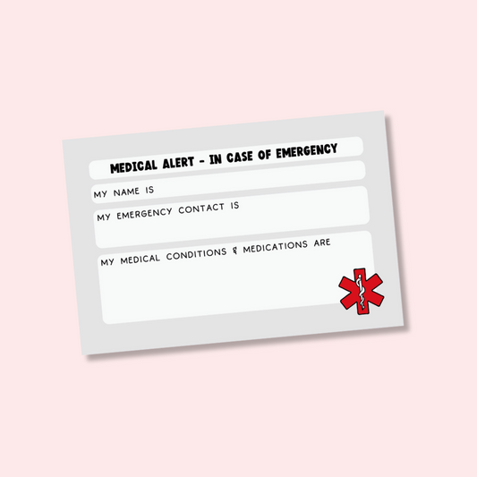 Autumn Medical Alert Card