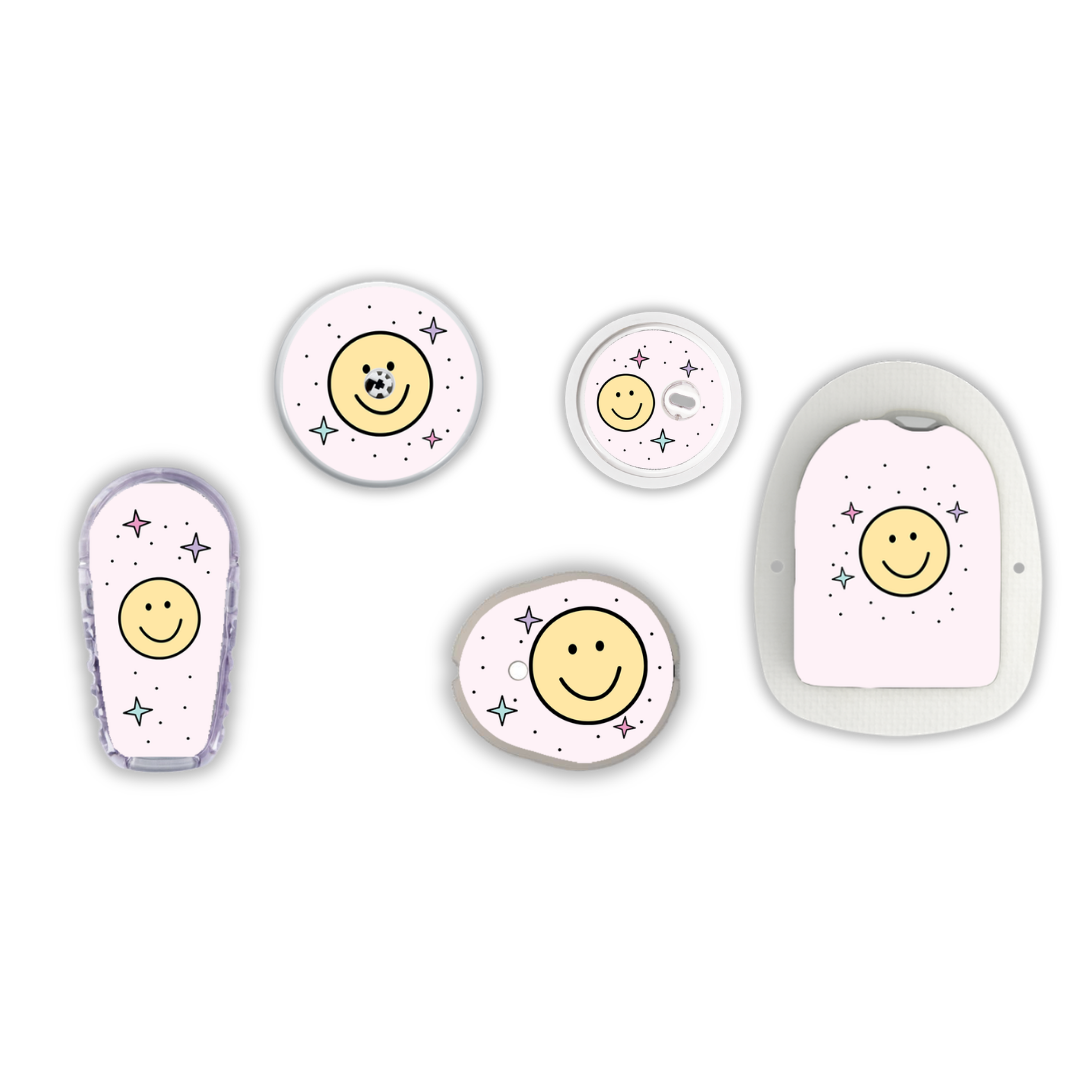Brighten Your Diabetic Device Sticker 4 Pack