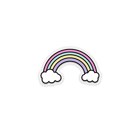 Mini Rainbow Clear Sticker