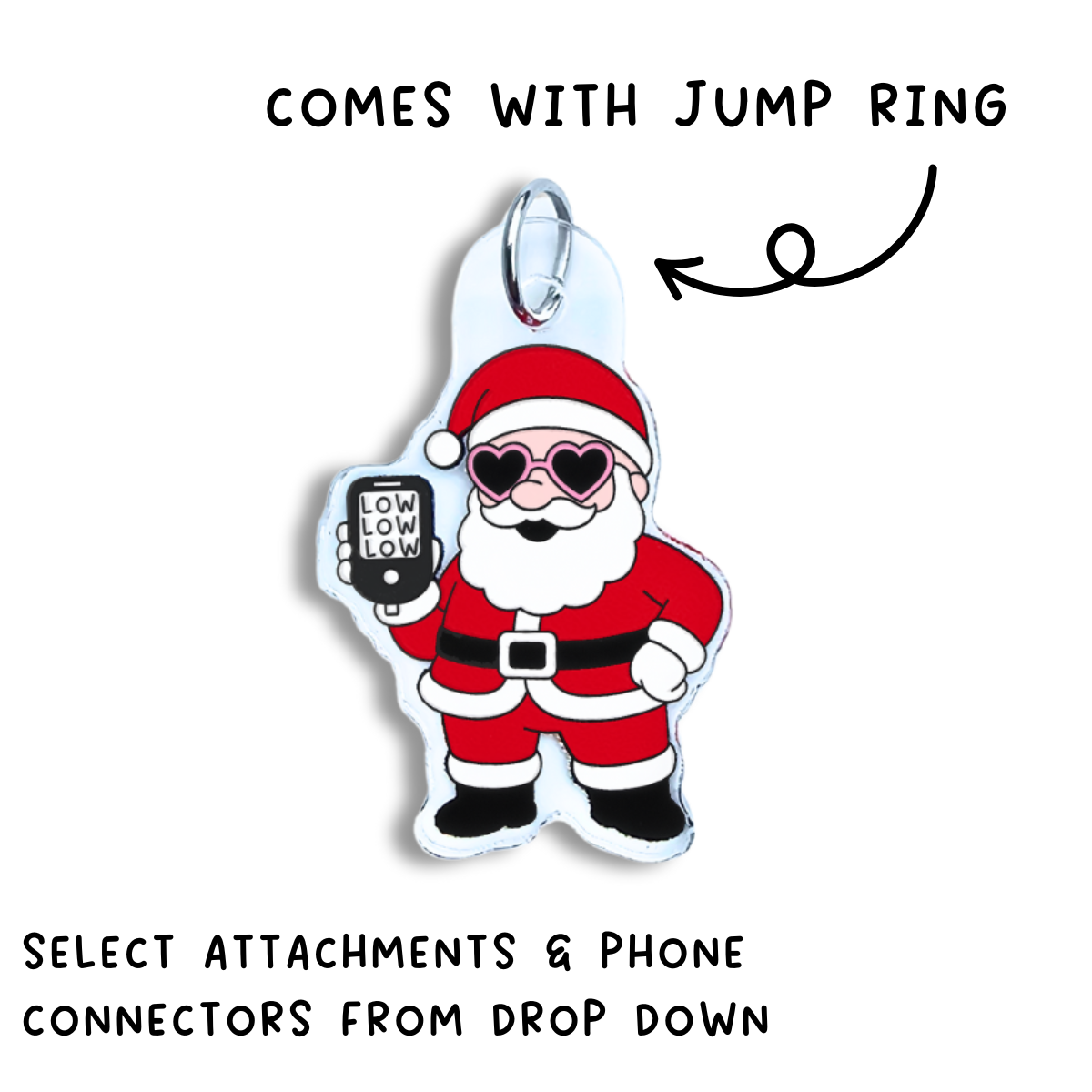 Low Low Low Santa Charm