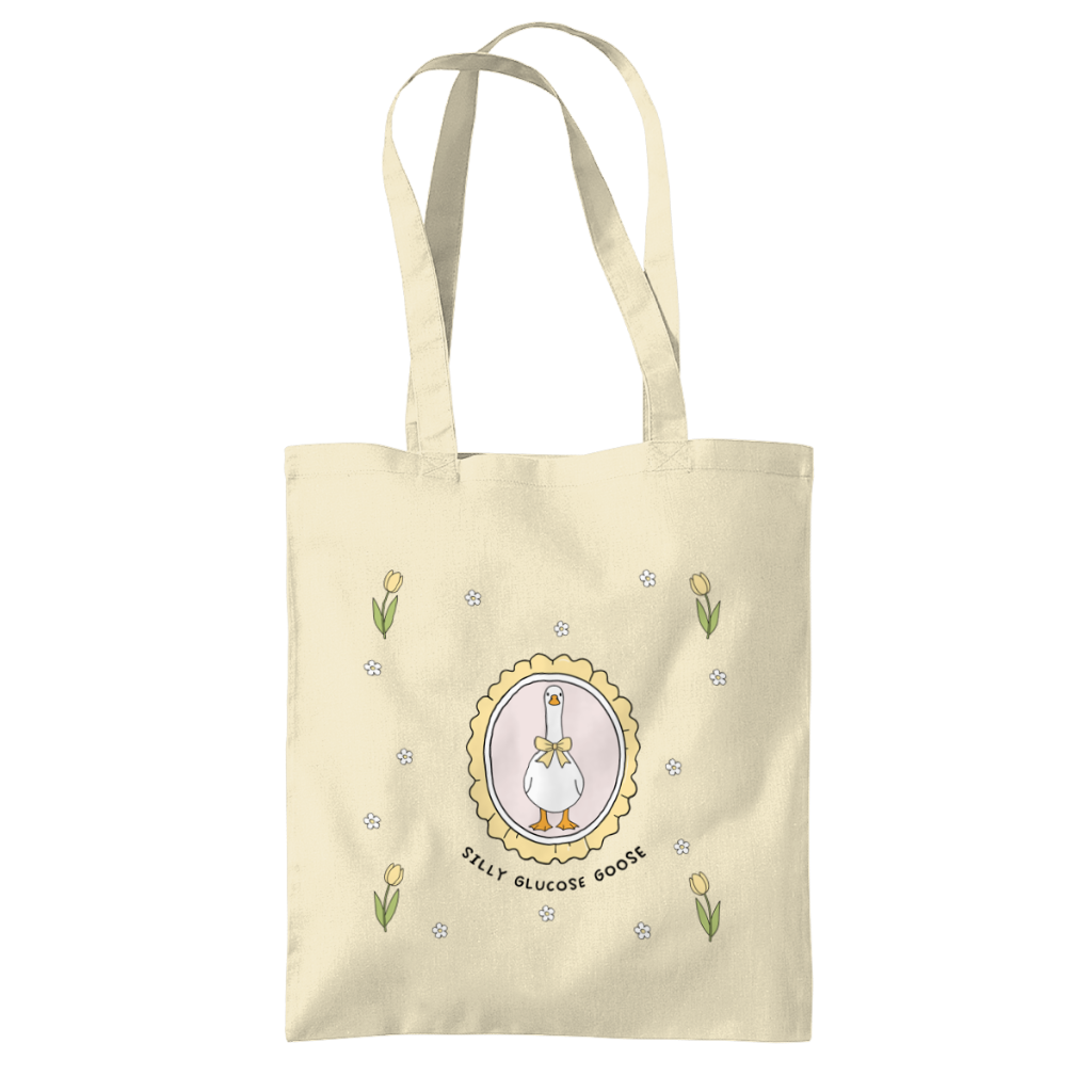 Silly Glucose Goose Tote Bag