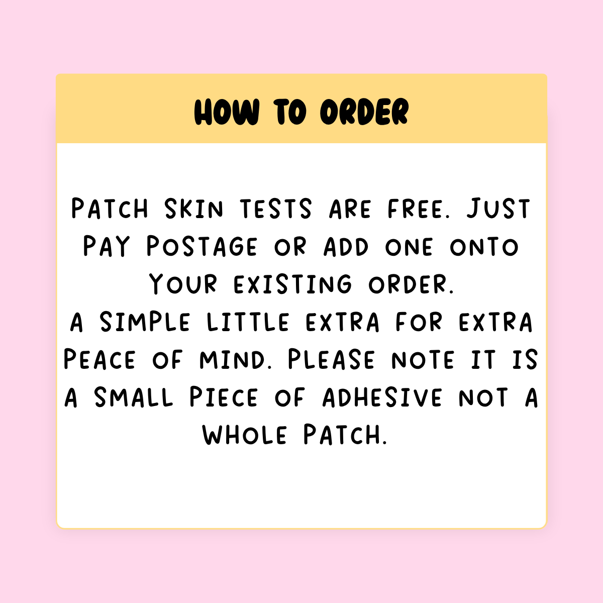 Patch Skin Test Sample