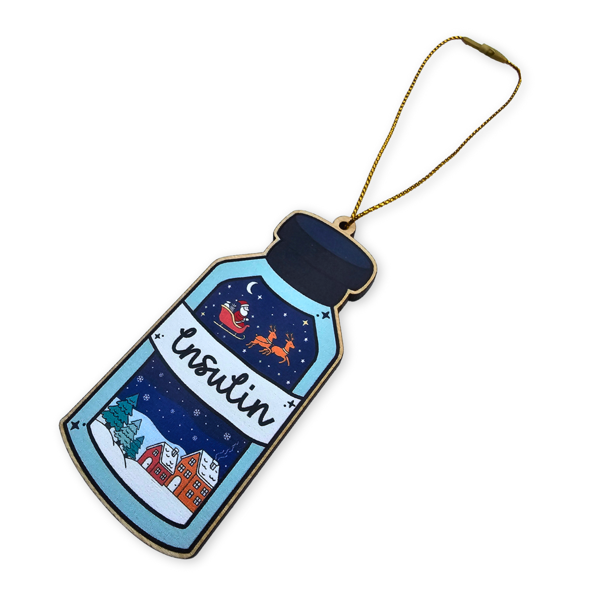 Insulin Vial - Santa's Bolus Delivery Decoration