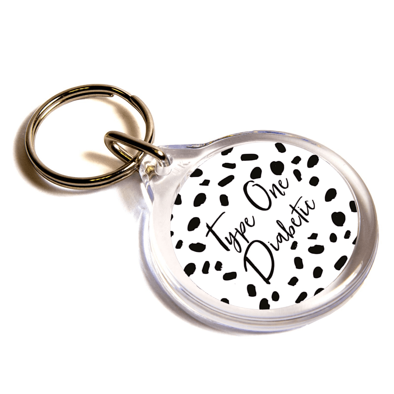 Spotty Type One Diabetic Keychain