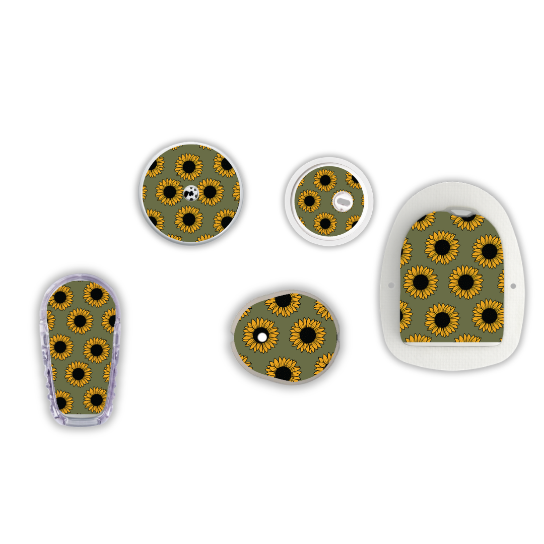 Sunflower Patch Device Stickers
