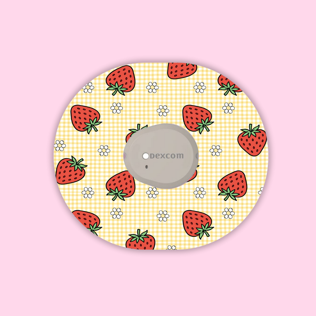 Sweet Strawberries Dexcom G7/One+ Patch