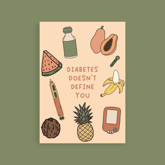 Diabetes doesn't define you tropical Card