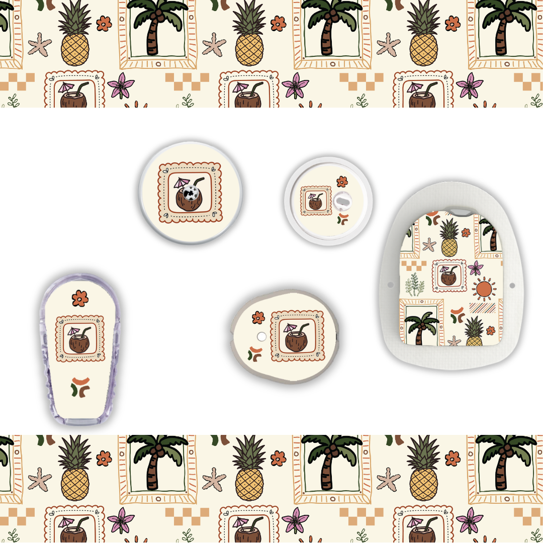 Postcards from Paradise Device Stickers
