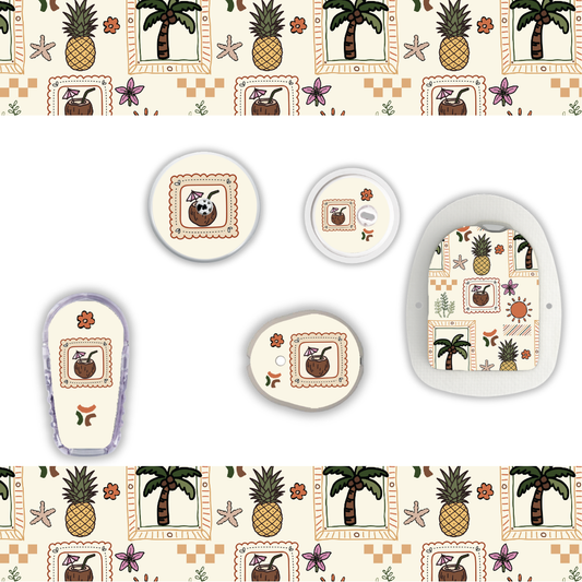 Postcards from Paradise Device Stickers