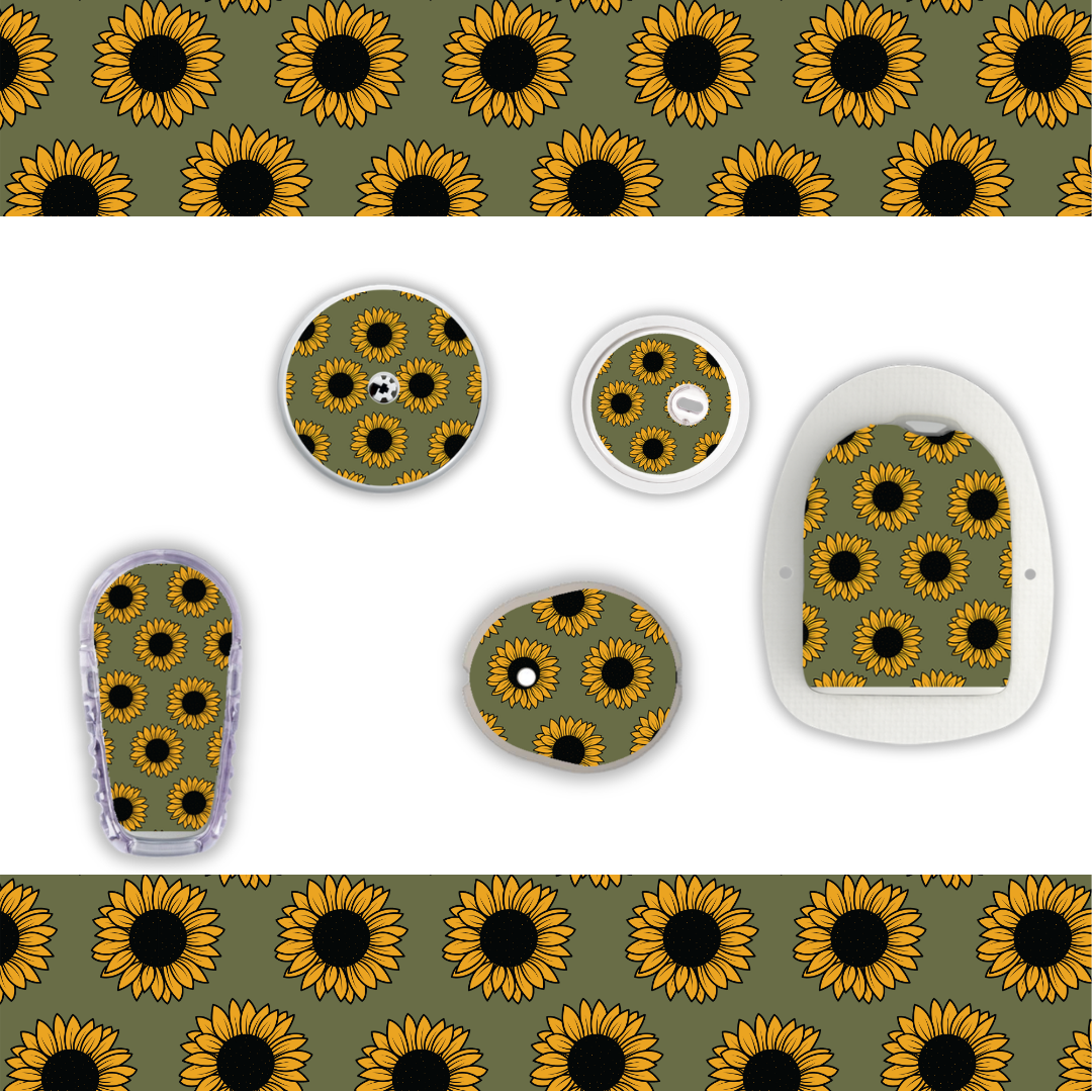 Sunflower Patch Device Stickers
