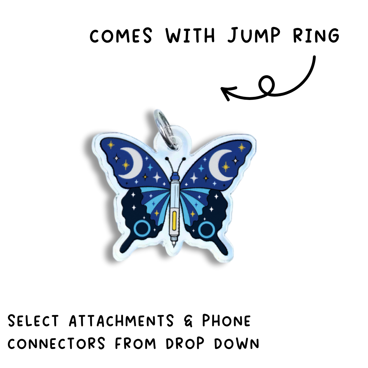 Diabetes Awareness Butterfly Charm