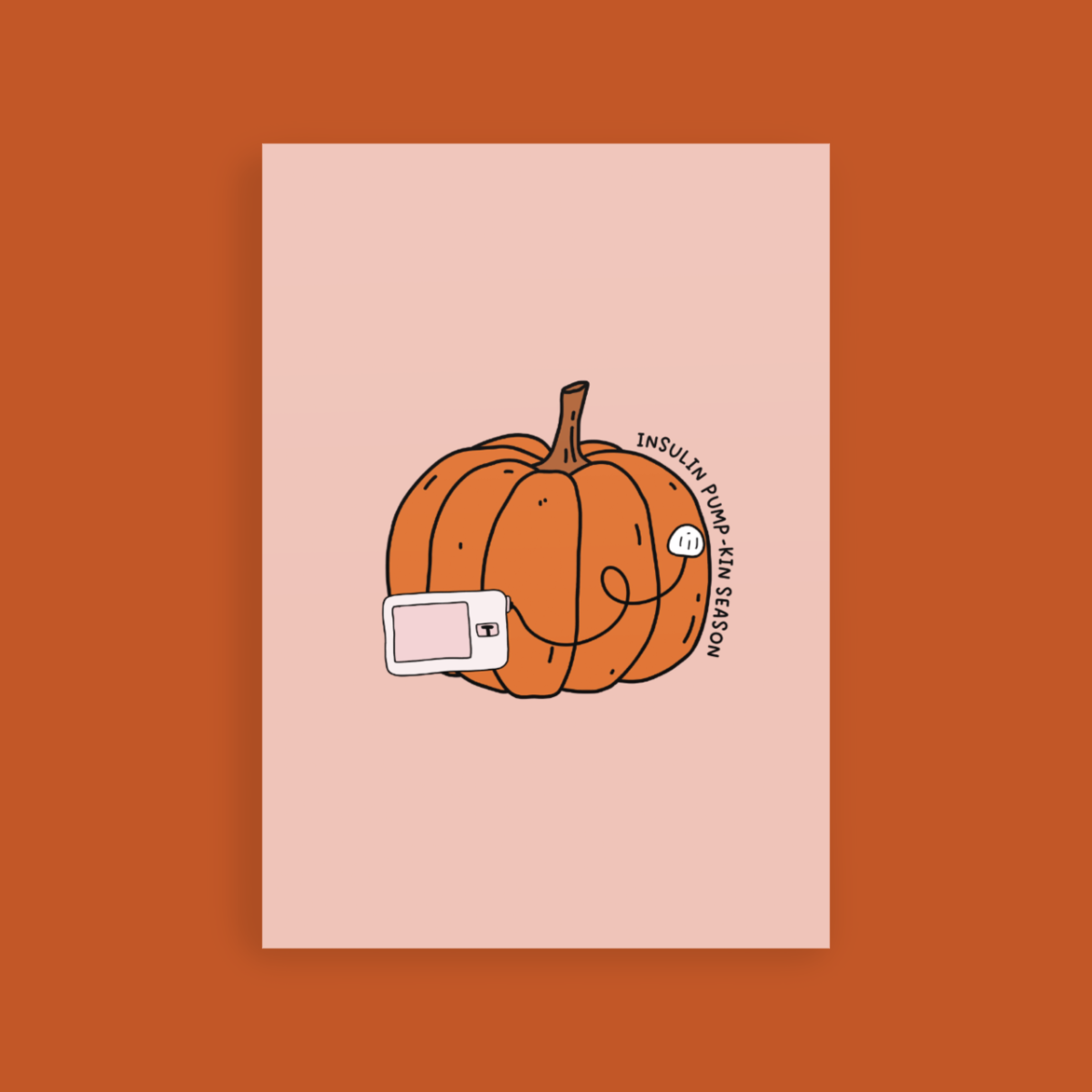Pumpkin T:Slim Postcard