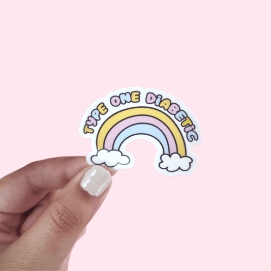 Type One Diabetic Rainbow Sticker