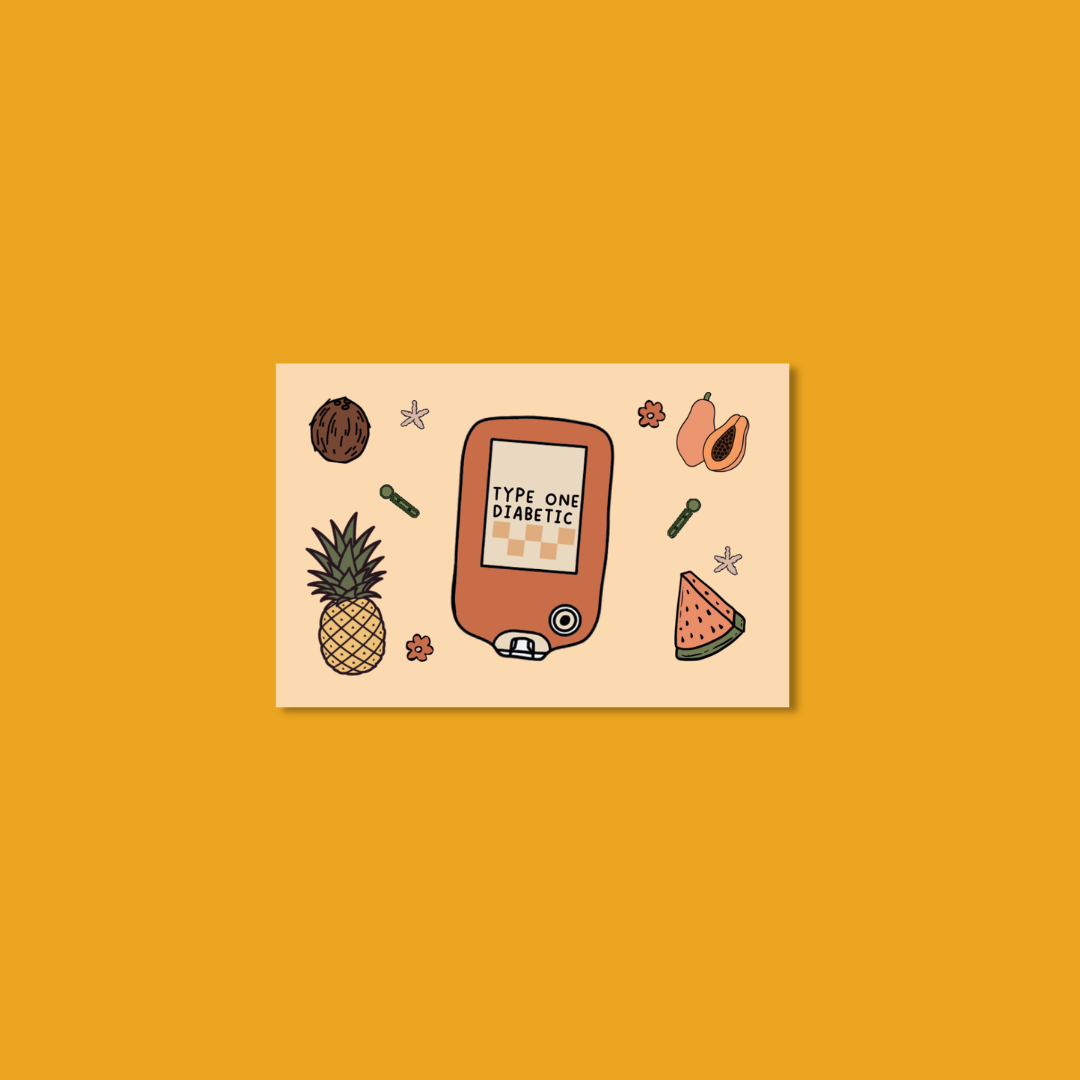 T1D Tropical Medical Alert Card