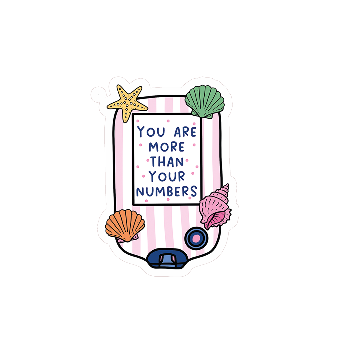 You Are More Than Your Numbers Clear Sticker